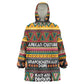 Colorful African Pattern KId Wearable Blanket Hoodie