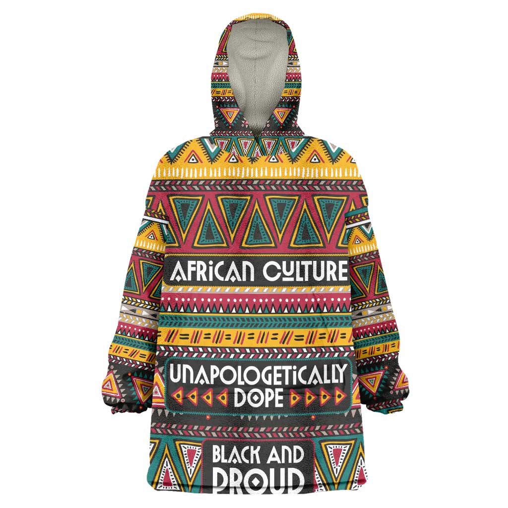 Colorful African Pattern KId Wearable Blanket Hoodie