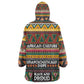 Colorful African Pattern KId Wearable Blanket Hoodie
