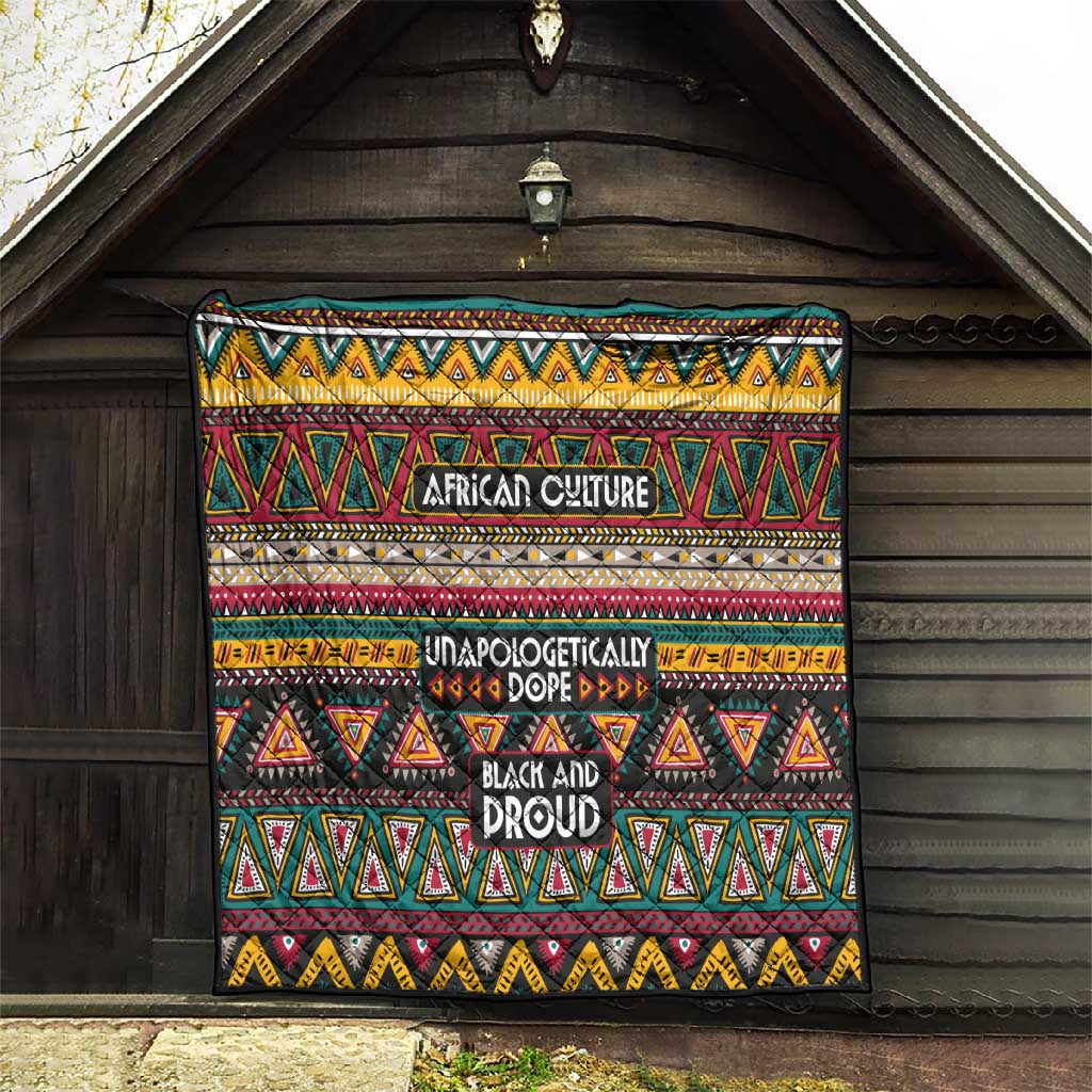 Colorful African Pattern Quilt
