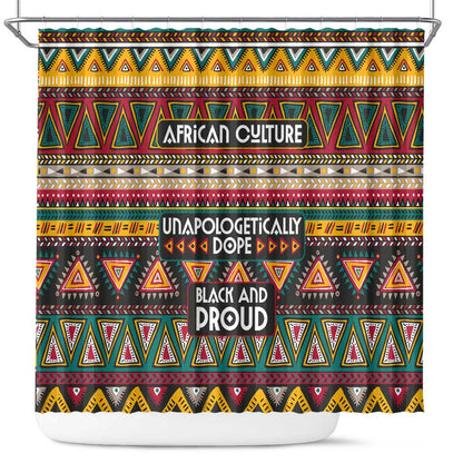 Colorful African Pattern Shower Curtain