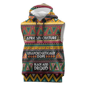 Colorful African Pattern Sleeveless Hoodie - African Pride