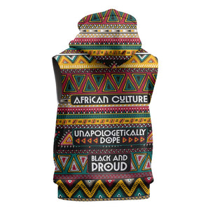 Colorful African Pattern Sleeveless Hoodie - African Pride