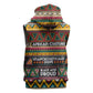 Colorful African Pattern Sleeveless Zip Hoodie - African Pride