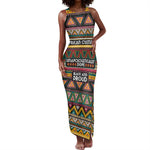 Colorful African Pattern Tank Maxi Dress