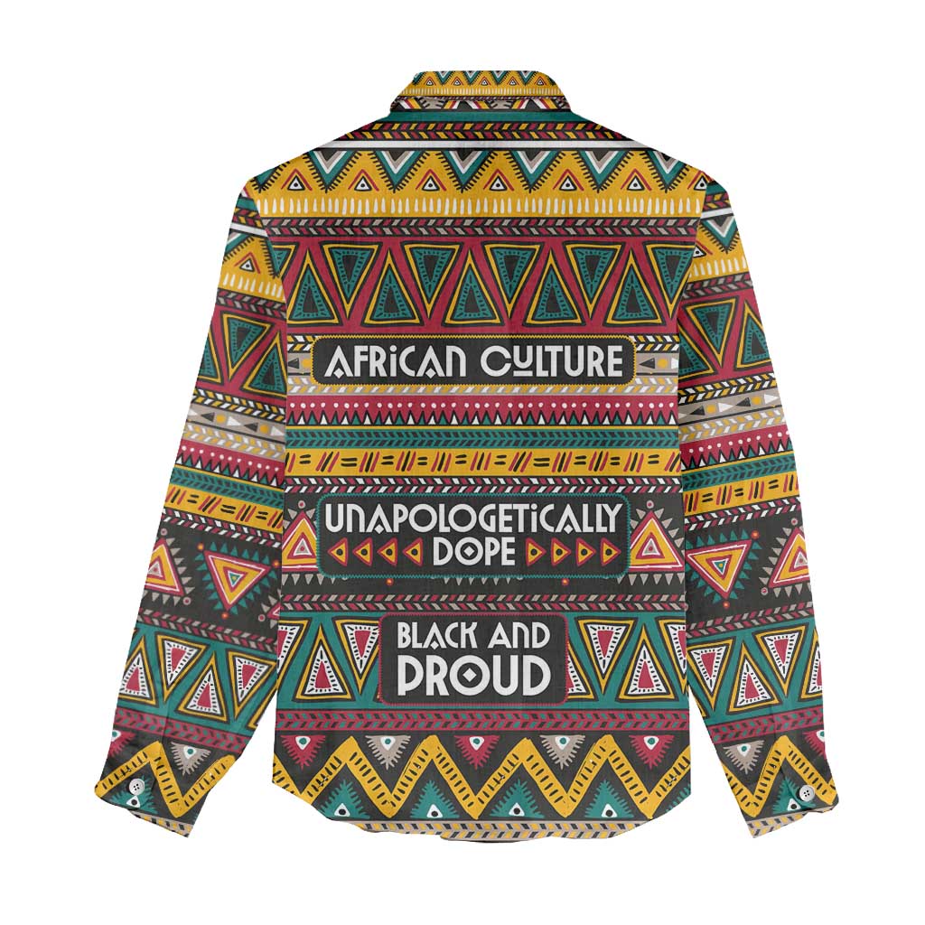 Colorful African Pattern Women Casual Shirt DT02