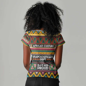 Colorful African Pattern Women V-Neck T-Shirt