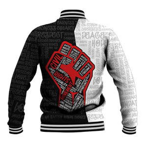 Personalized Civil Rights Movement Justice Fist Baseball Jacket DT02