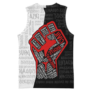 Personalized Civil Rights Movement Justice Fist Basketball Jersey - African Pride