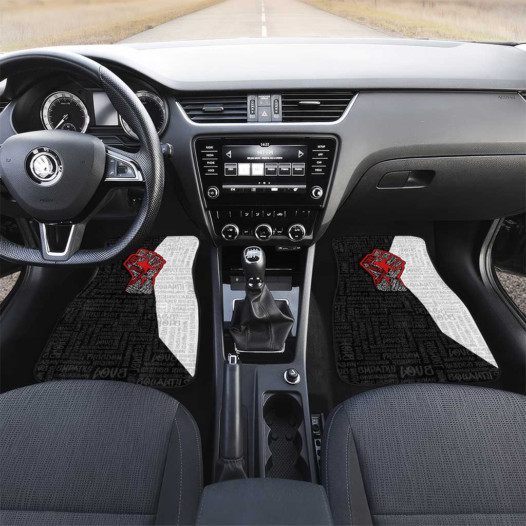 Personalized Civil Rights Movement Justice Fist Car Mats