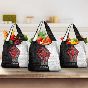 Personalized Civil Rights Movement Justice Fist Grocery Bag