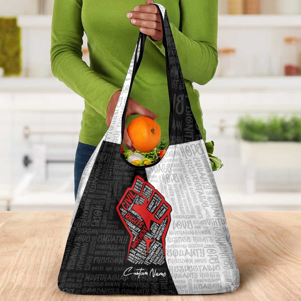 Personalized Civil Rights Movement Justice Fist Grocery Bag