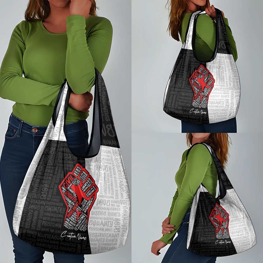 Personalized Civil Rights Movement Justice Fist Grocery Bag