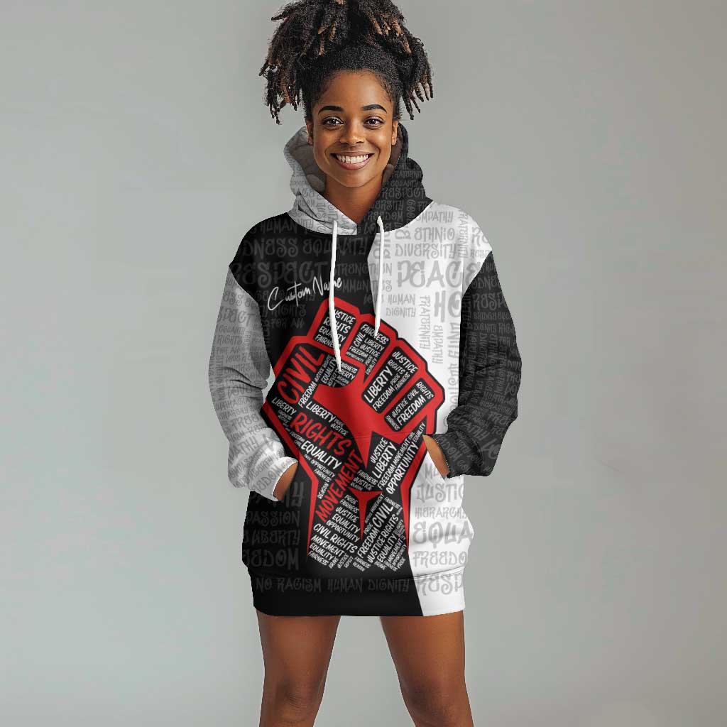 Personalized Civil Rights Movement Justice Fist Hoodie Dress by ...