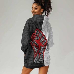 Personalized Civil Rights Movement Justice Fist Hoodie Dress