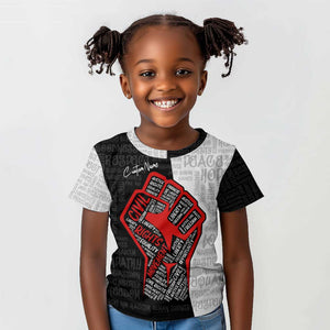 Personalized Civil Rights Movement Justice Fist Kid T shirt