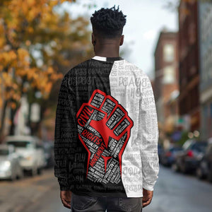 Personalized Civil Rights Movement Justice Fist Long Sleeve Shirt DT02