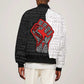 Personalized Civil Rights Movement Justice Fist Sleeve Zip Bomber Jacket