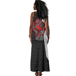 Personalized Civil Rights Movement Justice Fist Tank Maxi Dress