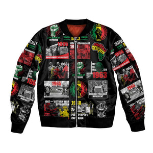 Civil Rights Movement Bomber Jacket Poster Art Black Pride