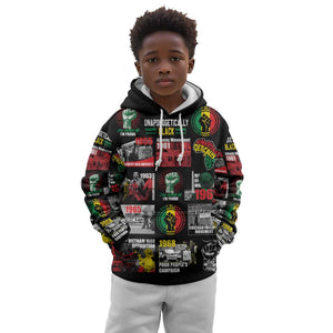 Civil Rights Movement Kid Hoodie Poster Art Black Pride