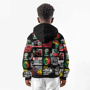 Civil Rights Movement Kid Hoodie Poster Art Black Pride
