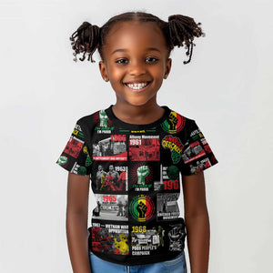 Civil Rights Movement Kid T shirt Poster Art Black Pride