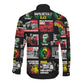 Civil Rights Movement Long Sleeve Button Shirt Poster Art Black Pride