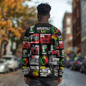 Civil Rights Movement Long Sleeve Shirt Poster Art Black Pride DT02