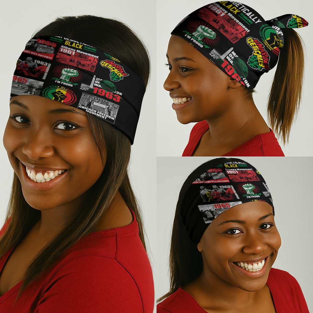 Civil Rights Movement Neck Gaiter Poster Art Black Pride - African Pride