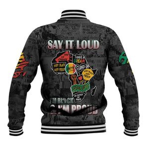 I'm Black and I'm Proud - Personalized African Baseball Jacket DT02
