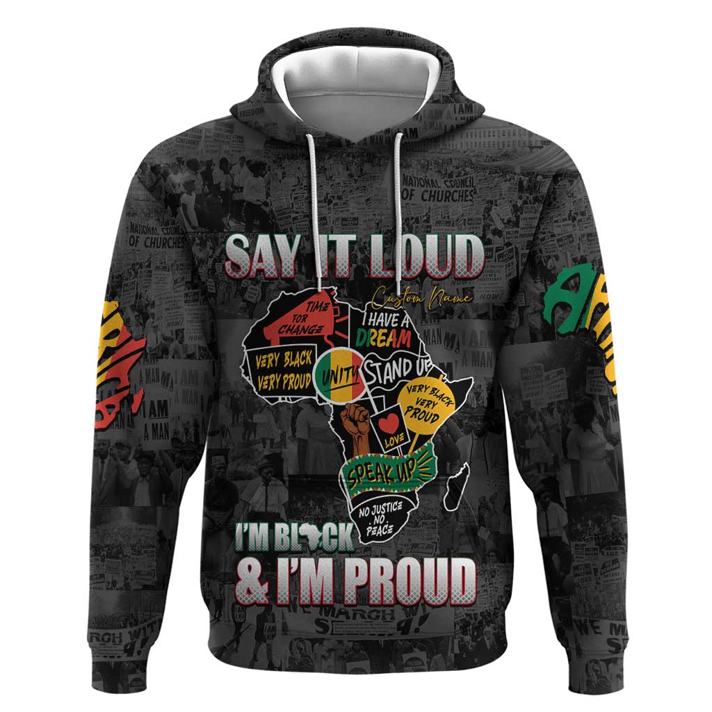 I'm Black and I'm Proud - Personalized African Hoodie