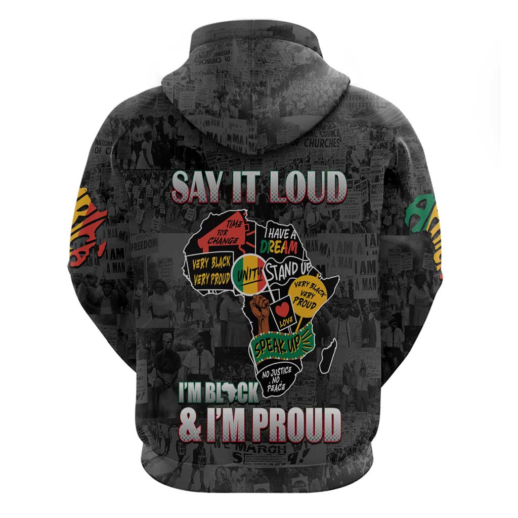 I'm Black and I'm Proud - Personalized African Hoodie