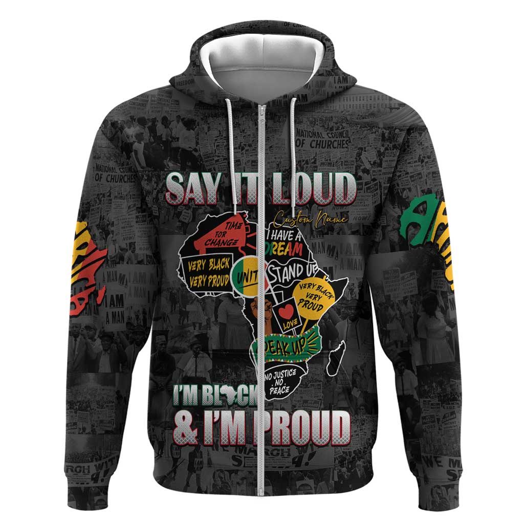 I'm Black and I'm Proud - Personalized African Hoodie
