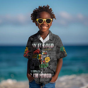 I'm Black and I'm Proud - Personalized African Kid Hawaiian Shirt