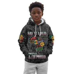 I'm Black and I'm Proud - Personalized African Kid Hoodie