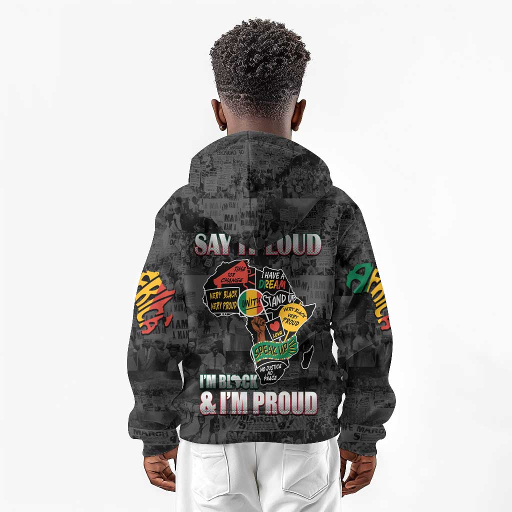 I'm Black and I'm Proud - Personalized African Kid Hoodie