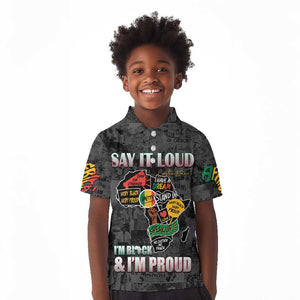 I'm Black and I'm Proud - Personalized African Kid Polo Shirt