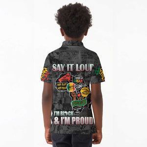 I'm Black and I'm Proud - Personalized African Kid Polo Shirt