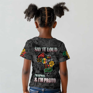 I'm Black and I'm Proud - Personalized African Kid T shirt