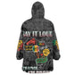 I'm Black and I'm Proud - Personalized African KId Wearable Blanket Hoodie
