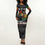 I'm Black and I'm Proud - Personalized African Long Sleeve Bodycon Dress DT02