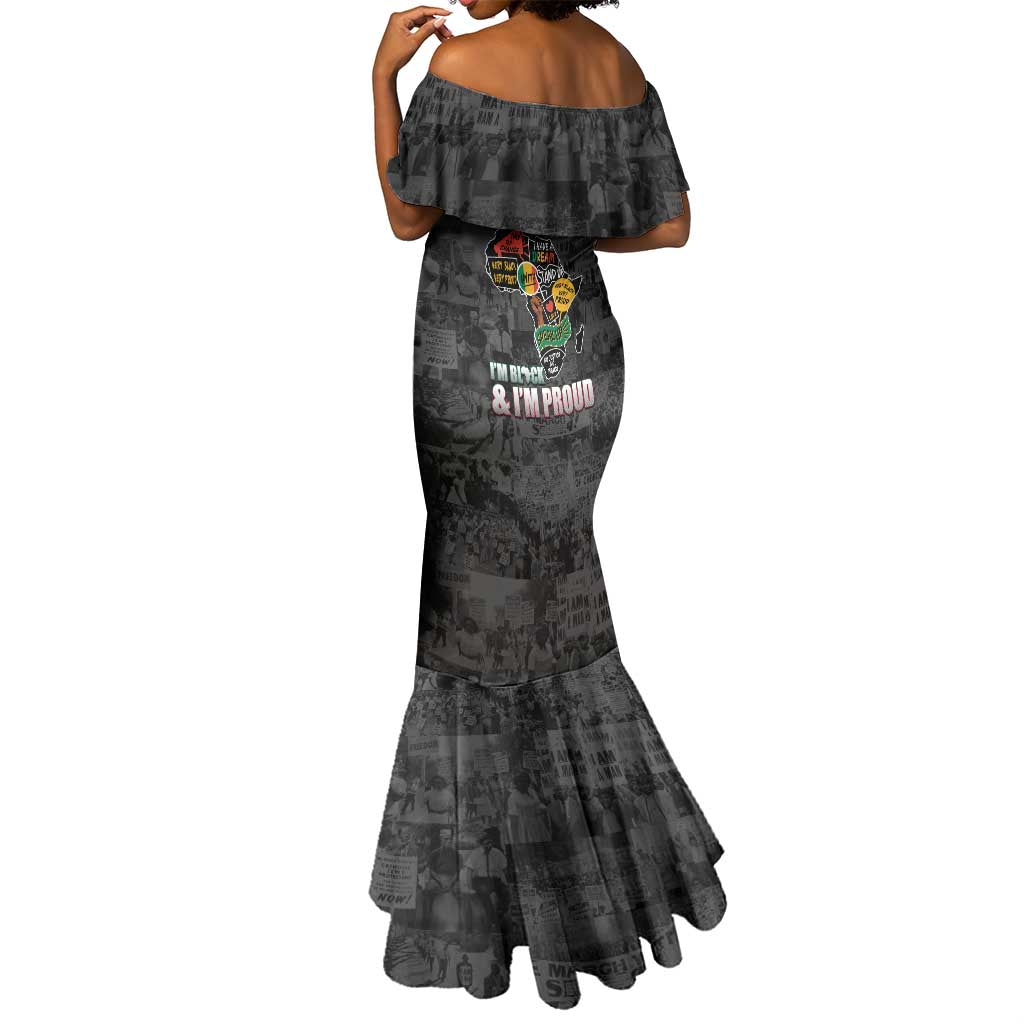 I'm Black and I'm Proud - Personalized African Mermaid Dress
