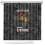 I'm Black and I'm Proud - Personalized African Shower Curtain