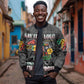 I'm Black and I'm Proud - Personalized African Sleeve Zip Bomber Jacket