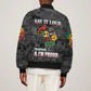 I'm Black and I'm Proud - Personalized African Sleeve Zip Bomber Jacket