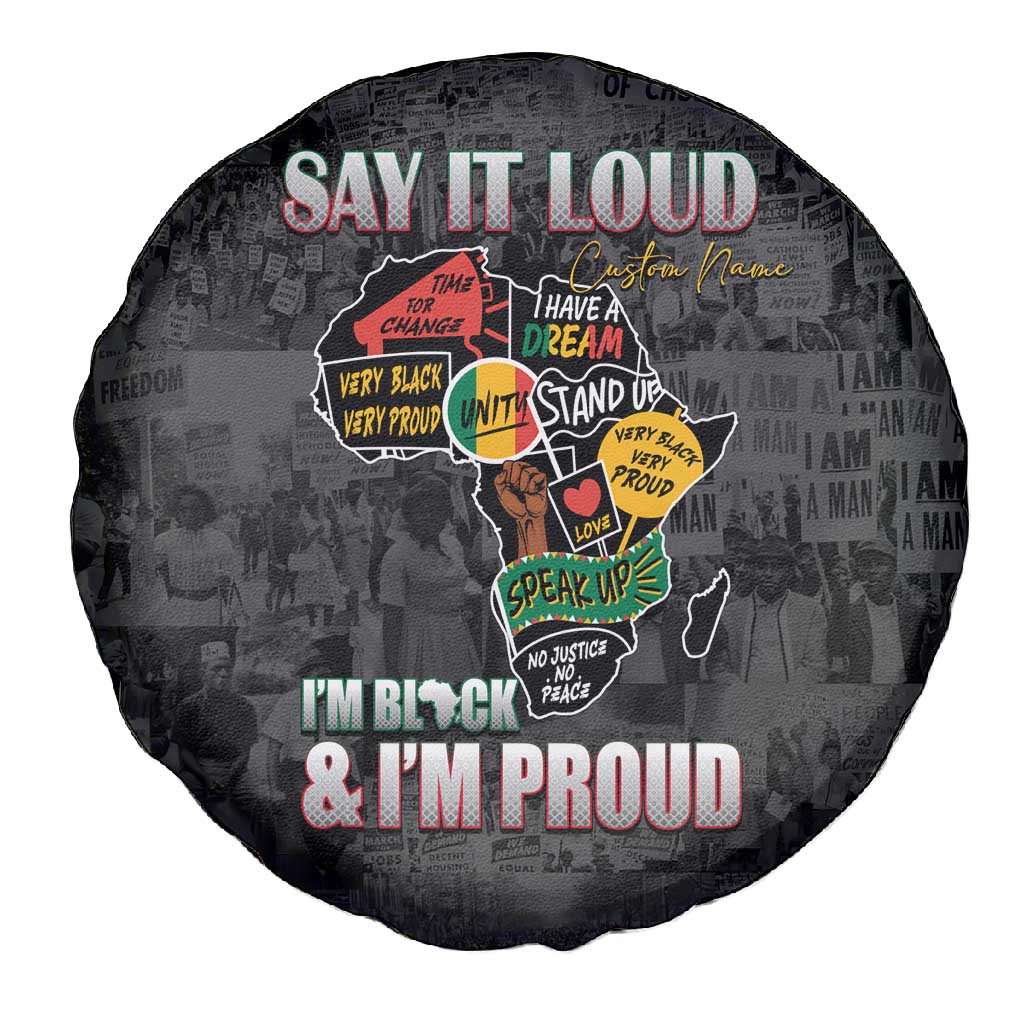 I'm Black and I'm Proud - Personalized African Spare Tire Cover