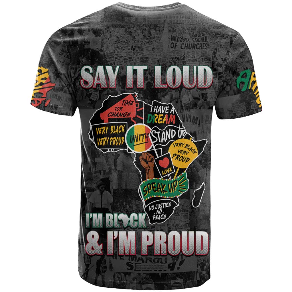 I'm Black and I'm Proud - Personalized African T shirt