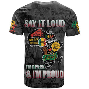 I'm Black and I'm Proud - Personalized African T shirt
