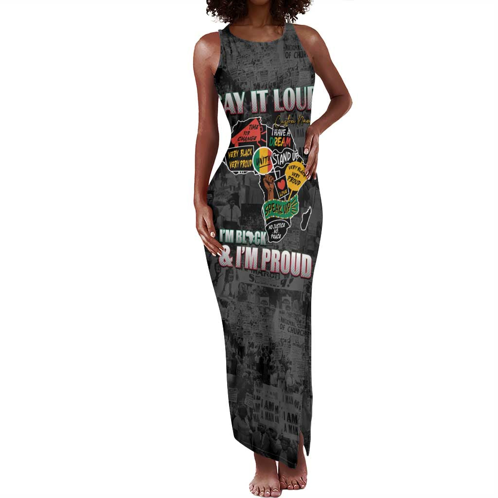 I'm Black and I'm Proud - Personalized African Tank Maxi Dress